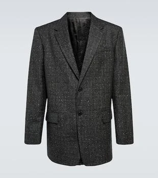 Versace | Single-breasted wool tweed blazer