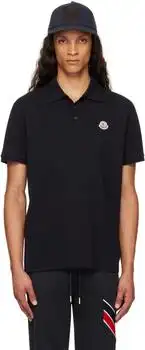 Moncler | Navy Logo Patch Polo