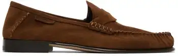 Tom Ford | Brown Suede Twisted Band Ripley Loafers