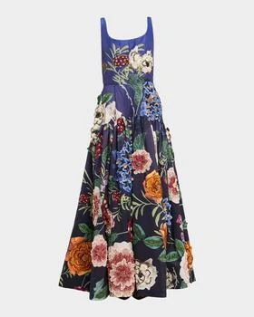 Magic Garden Gradient Maxine Embellished Gown