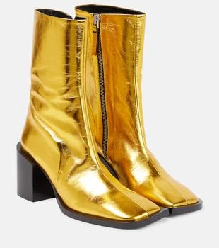 Jil Sander | Metallic leather ankle boots