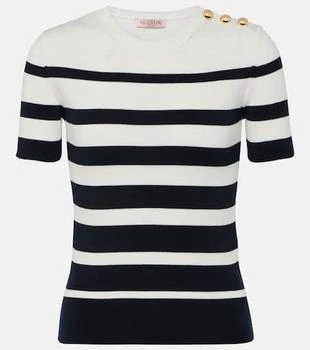 Valentino | Striped cotton top