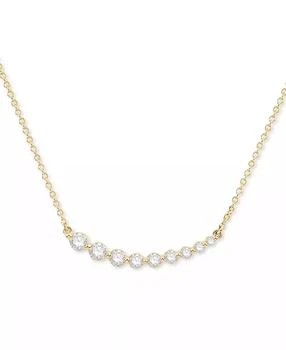 Macy
s | Diamond East West Necklace (1/2 ct. t.w.) in 14k Yellow Gold