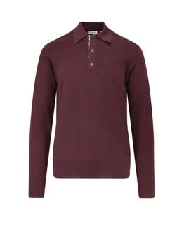Burberry | Burberry Long Sleeved Knitted Polo Shirt
