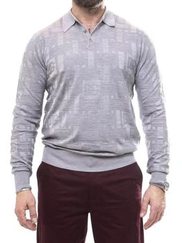 Dolce & Gabbana | Dolce & Gabbana Logo Jacquard Polo Shirt