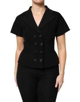 Dolce & Gabbana | Wool Double Breasted Coat Women's Jacket