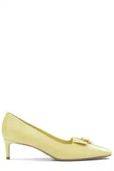 Khaite | Khaite Celia Pocket Buckle Square-Toe Pumps