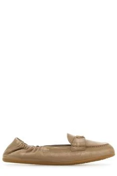 Prada | Prada Triangle-Logo Round-Toe Loafers