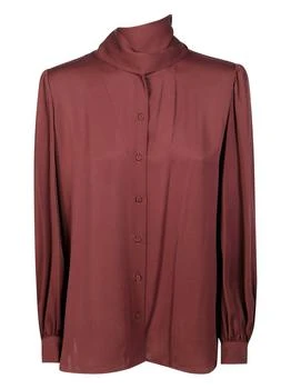 Max Mara | Max Mara Melania Tie Detailed Button-Up Shirt
