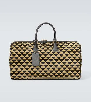 Prada | Symbole Large jacquard travel bag