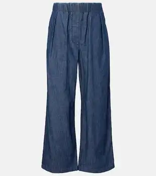 Jil Sander | Cotton chambray wide-leg pants