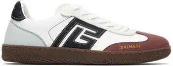 Balmain | White Swan Suede & Nylon Sneakers
