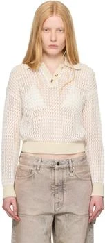 AMIRI | Beige Open Back Crochet Polo