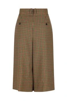 Yves Saint Laurent | Saint Laurent Checked Mid-Rise Culottes