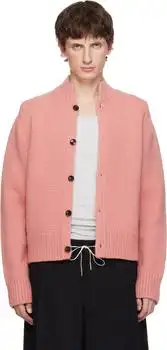 Dries Van Noten | Pink Wool & Cashmere Cardigan