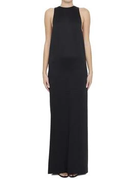 Yves Saint Laurent | Saint Laurent Back-Tie Sleeveless Dress