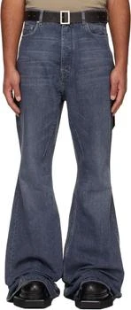 Rick Owens | Blue Concordians Bolan Bootcut Jeans