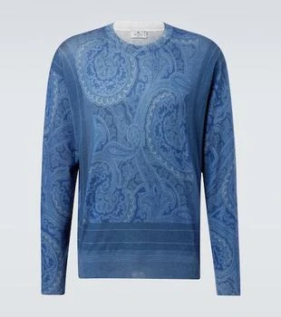 ETRO | Paisley silk and cashmere sweater