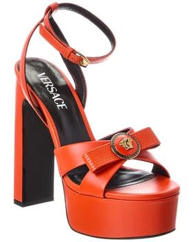 Versace | Ribbon Leather Platform Sandal
