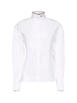 Brunello Cucinelli | Brunello Cucinelli Logo Detailed Button-Up Shirt