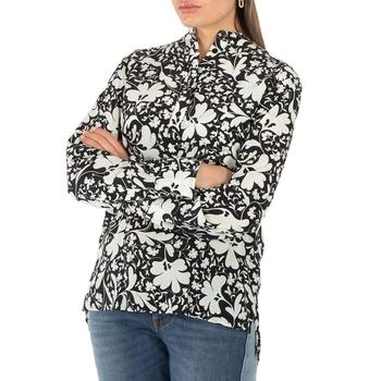 Stella McCartney Black Silk Forest Floral Print Shirt