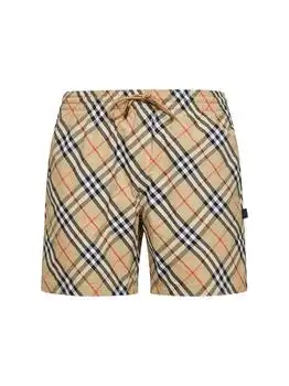 Burberry | Burberry Check Drawstring Swim Shorts