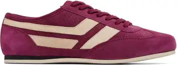 Tom Ford | Purple Perforated Suede Brook Sneakers