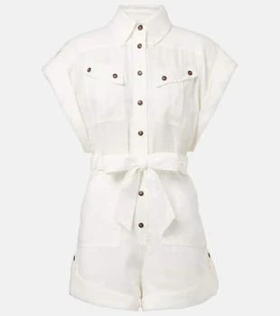 Zimmermann | Linen playsuit