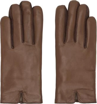 Handsome Stockholm SSENSE Exclusive Brown Essentials Gloves