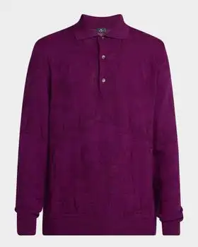 ETRO | Men's Large Paisley Jacquard Crewneck Sweater