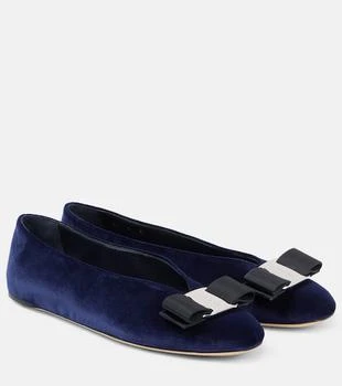 Salvatore Ferragamo | Vanna velvet ballet flats