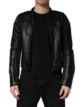 Dolce & Gabbana | Nylon Full Zip Men Biker Coat Men's Jacket
