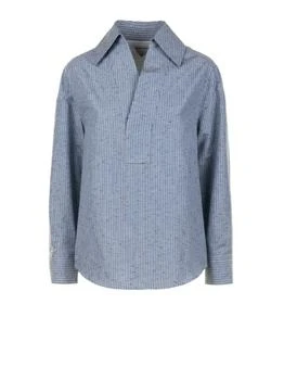 Bottega Veneta | Bottega Veneta Long-Sleeved Striped Shirt