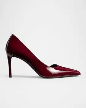 Khaite | Jett Patent Leather Stiletto D'Orsay Pumps