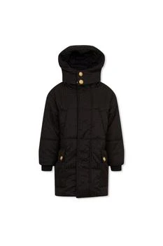 Balmain | Balmain Kids Long-Sleeved Monogram Hooded Coat