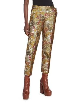 Dries Van Noten | Poumas Metallic Jacquard Pants