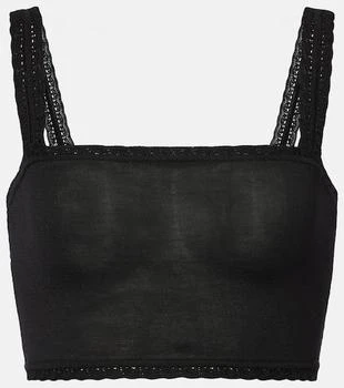 Dolce
Gabbana | Knitted silk crop top