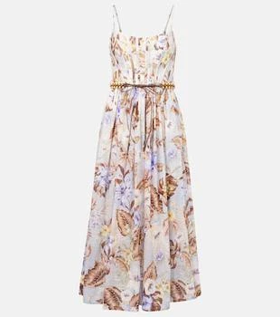 Zimmermann | Rhiannon floral cotton bustier dress