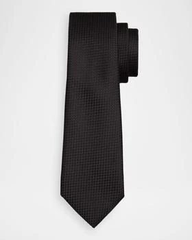 TOM FORD Boutique Men
s Tonal Basketweave Jacquard Silk Tie