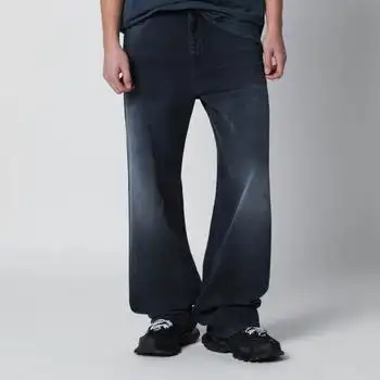Balenciaga | Wide-leg blue washed-effect jeans