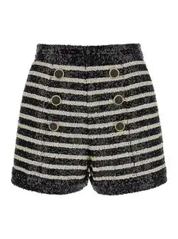 Balmain | Balmain Horizontal Striped Embellished Shorts