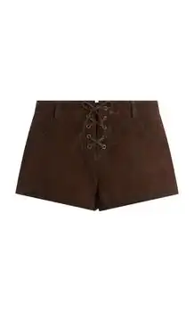 Isabel Marant | Isabel Marant Delma Lace-Up Suede Shorts - Moda Operandi