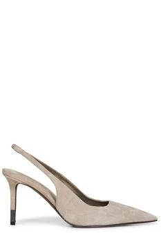 Brunello Cucinelli | Brunello Cucinelli Pointed Toe Slingback Pumps