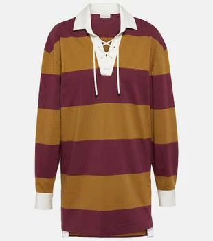 Dries Van Noten | Colorblocked cotton-blend sweatshirt