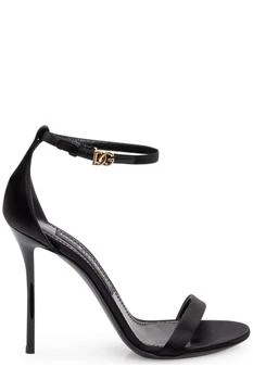 Dolce & Gabbana | Dolce & Gabbana Logo Ankle-Strap Heeled Sandals