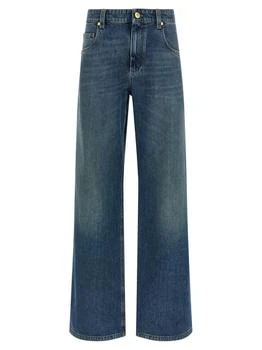 Brunello Cucinelli | Brunello Cucinelli Logo Patch Wide Leg Jeans