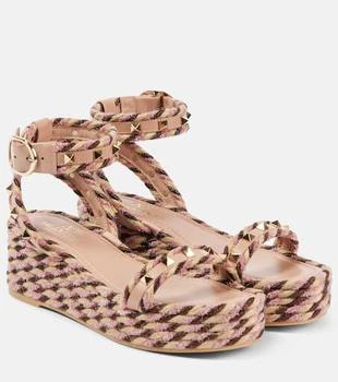 Valentino | Rockstud Torchon espadrille sandals