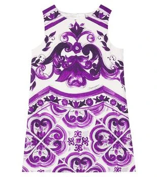 Dolce
Gabbana | Majolica cotton and linen-blend dress