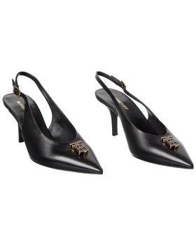 Burberry | Monogram Motif Leather Slingback Pump (Authentic Pre-Loved)