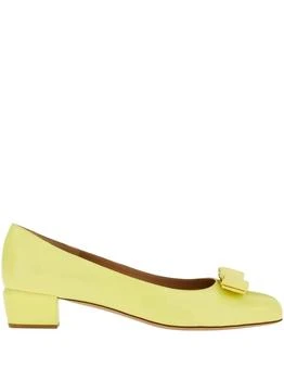 Salvatore Ferragamo | Women's Leather Ballet Flats In Yellow